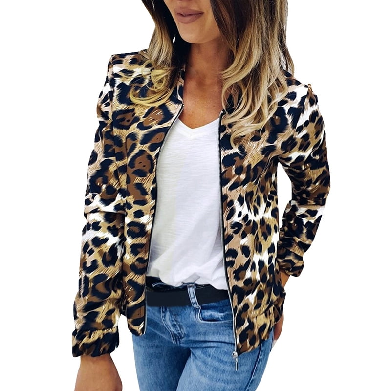 womens tiger print jacket