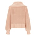 thumbnail image 5 of BVOFAR Womens Half Zip Pullover Sweaters Cozy Lapel Collar Knitted Jumpers Oversized Long Sleeve Soft Tops Casual Solid Color Top, 5 of 5