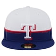 thumbnail image 2 of Men's New Era  Royal/White Texas Rangers Paint Stroke 59FIFTY-Fitted Hat, 2 of 5