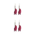 thumbnail image 4 of Minnieouse 2 uds pendientes pluma Bohemia borla pendiente largo Vintage pantalla ocio joyería accesorios moda elegante Type4 NO4, 4 of 6