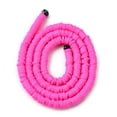 thumbnail image 4 of 10strands Handmade Polymer Clay Beads Strands for DIY Jewelry Crafts Supplies Heishi Beads Disc/Flat Round Fuchsia 4x0.5~1mm Hole: 1.4mm about 350~410pcs/strand 15.75 inch~16.14 inch(40~41cm), 4 of 4