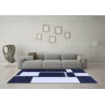 thumbnail image 3 of Ahgly Company Indoor Rectangle Abstract Blue Contemporary Area Rugs, 8' x 10', 3 of 4