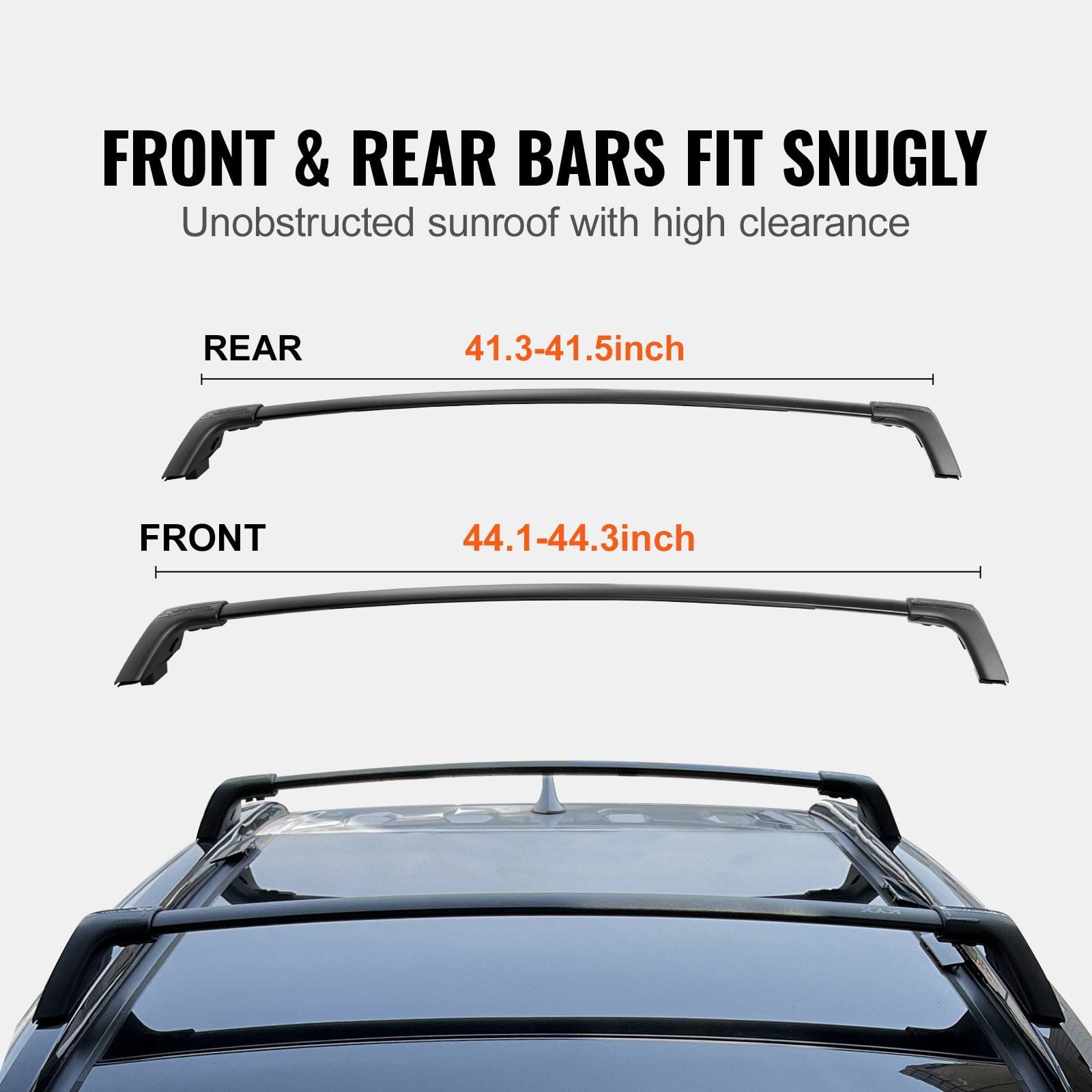 Roof Rack Cross Bars for Toyota RAV4 2019-2023, 260lbs Capacity, Lockable Aluminum Cargo Bars – Fits Rooftop Luggage/Bag (Excludes Adventure/TRD Off-Road)