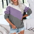 thumbnail image 3 of MeetoTime Sweat-Shirt pour Femmes Mode Automne Manches Longues Col Rond Ample avec Poche, 3 of 5