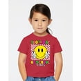 thumbnail image 2 of Wild Bobby 100th Day of School Retro Cute Smiley Face, 100 Days of School 2024 2025 Design for Kids Youth Boys Girls School Toddler Crew Graphic T-Shirt, 2 of 6