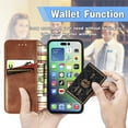 thumbnail image 2 of for Samsung Galaxy A51 4G Wallet Case, Men's Retro Premium Business PU Leather Classic Magnetic Closure Flip Case with Card Holder [RFID Blocking] Folio Kickstand Shockproof Phone Cover,Brown, 2 of 8