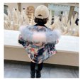 thumbnail image 2 of Jackets for Girls Toddler Kids Girls Winter Fashion Thick Coat Hooded Down Zipper Outwear Jackets New Fall Jackets Winter Outerwear Gray 90, 2 of 8
