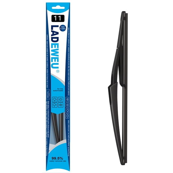 LADEWEU® 11" Rear Wiper Blade Replacement For Fiat 500 2007-2020 Smart Fortwo Coupe 2014-2020 Smart Forfour 2015-2020,BACK Windshield Wiper Blade