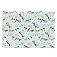 thumbnail image 1 of Dragonfly Cutting Board, Colorful Toned Flying Dragonflies Pattern with Bubbles and Circular Shapes Print, Decorative Tempered Glass Cutting and Serving Board, Large Size, Multicolor, by Ambesonne, 1 of 1