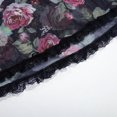 thumbnail image 4 of Gibobby Pijamas mujer calientitas Lingerine sexy para dormir, informal, elegante y con estampado floral, cuello en V profundo, malla transparente(Negro,XL), 4 of 5
