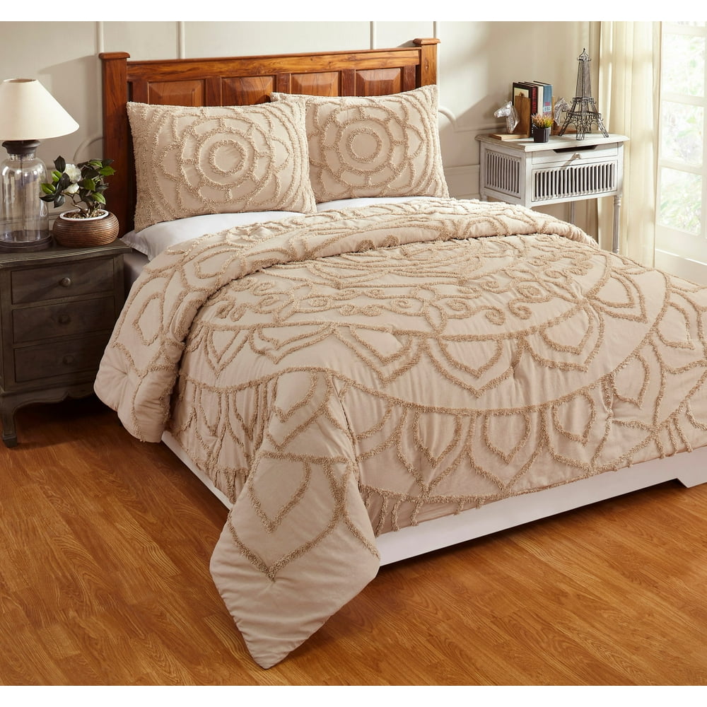 Better Trends Cleo Comforter Set Collection 100 Cotton Tufted Unique