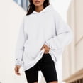 thumbnail image 2 of Riforla Womens Oversized Pullover Hoodie Lined Comfy Casual Loose Lightweight Fall Winter Clothes Hoodies for Women White XXL, 2 of 5
