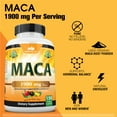 thumbnail image 5 of Organic Maca Root Black, Red, Yellow 1900 mg per serving - 150 Vegan Capsules Peruvian Maca Root Gelatinized, 5 of 5