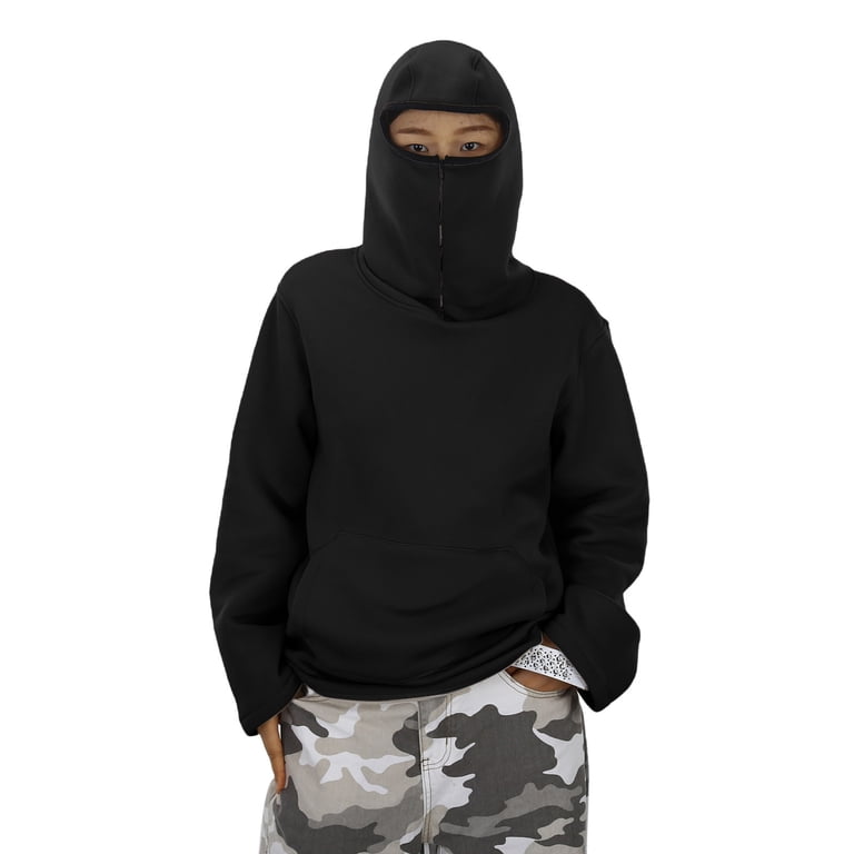 TrendOFT Balaclava Hoodie for Boys Girls Ninja Hoodies with Mask