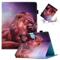thumbnail image 1 of SaniMore Universal Case for 9.5-10.5 Inch Tablet, PU Leather Wallet Flip Case Auto Wake/Sleep Card Slots Dual Viewing Angles Full Protective Fashion Case for All 9.5-10.5 inch Tablet, Lion, 1 of 7