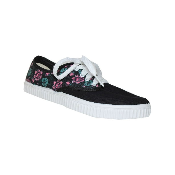 TENIS FLORES LEON MUJER NEGRO FP04 LEON FP04p