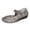 Black, variant on Princess Mary Jane Glitter Hollow Floral Jelly Ankle Strap, Closed Toe Low Wedge Heel Clear, (Toddler & Girls'),2.5-3 Years