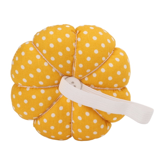 Cojín De Alfiler, Soporte De Aguja Con Diseño De Muñequera, Forma De Calabaza, Fuerte Y Esponjoso Para El Hogar Para Coser