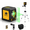 2 Line-Tripod, variant on Globest Self-Leveling Laser Level, 100Ft/30M Green Cross Line Laser Level, Lazer Level 2 line laser for Construction and picture hanging, IP54 Waterproof, 360° Magnetic Base and Battery Included
