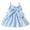 Blue, variant on Mercatoo Toddler Baby Girl Sleeveless Summer Dress Spaghetti Strap Striped Dress Casual Beach Front Bow A-line Sundress