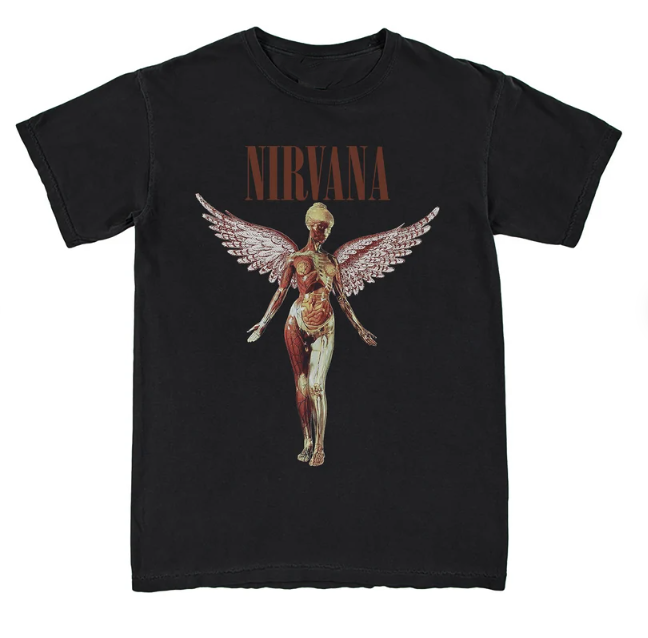 New Rare Nirvana In Utero Retro Unisex T-Shirt Vintage S-4XL