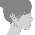 thumbnail image 2 of 1928 Jewelry Crystal Flower Drop Earrings, 2 of 4