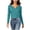 Green——Fall Savings, variant on Womens Long Sleeve Crop Tops Notched Neck Lettuce Hem Blouses Fall Fitted Classic Fit Shirts Army Green XL