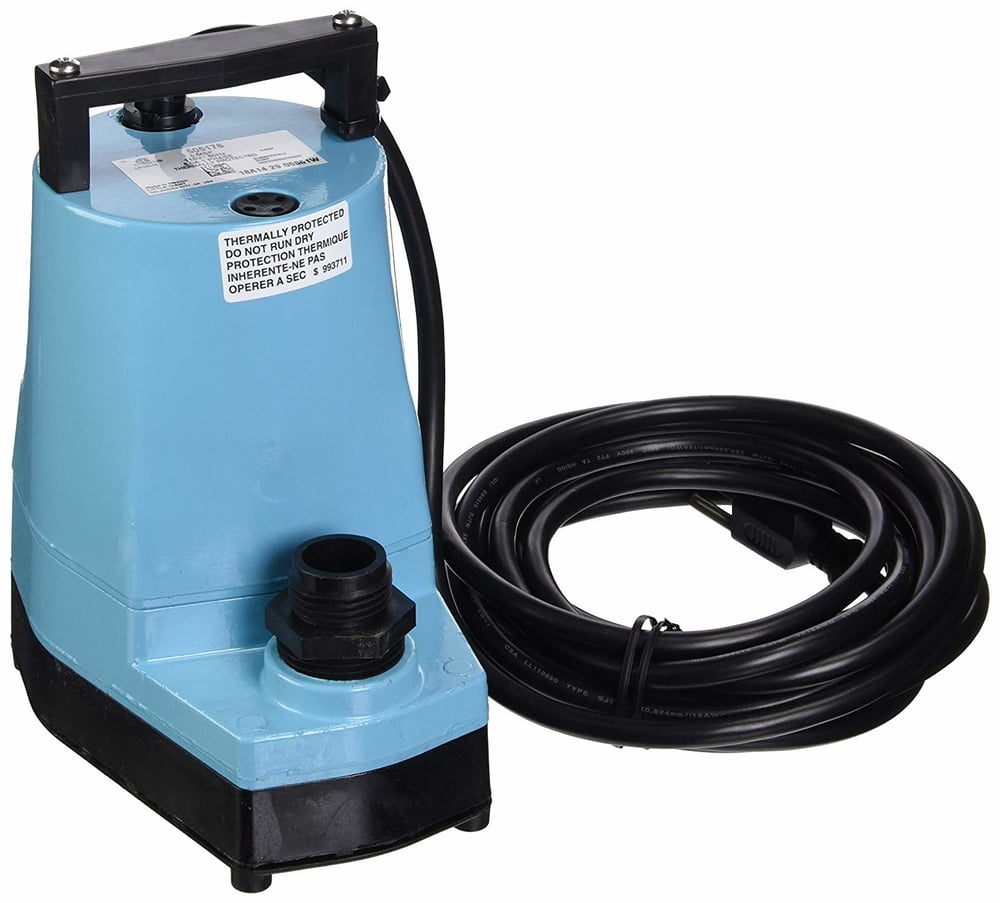 Little Giant Pump505176 5MSP 1/6HP, 115V Submersible Utility Pump, 18