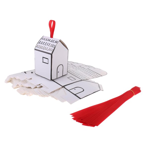 50pcs Lot Fashion Wedding Birthday Favour Boxes with Red Ribbons Sweets Treats