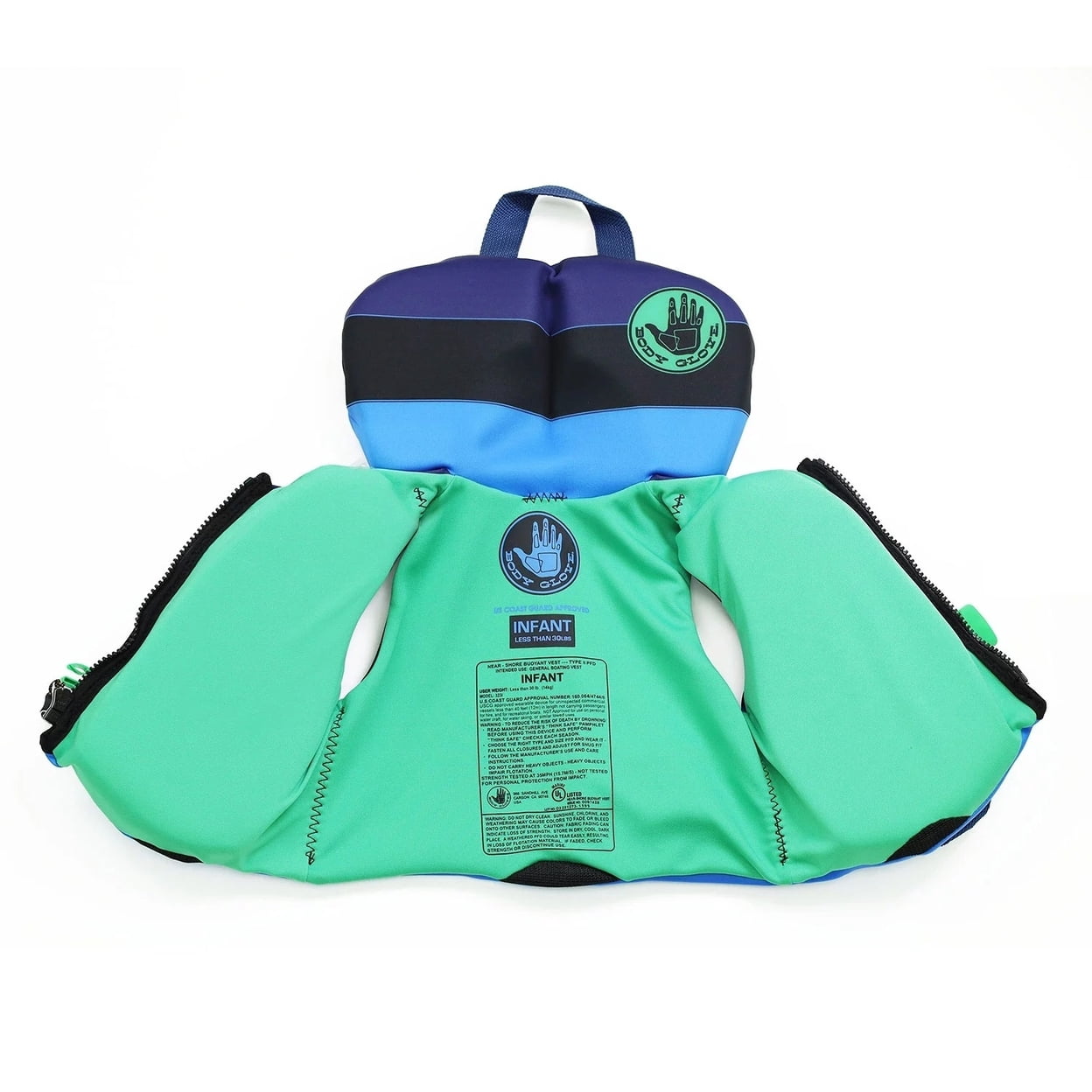 Body Glove Infant PFD - U.S. Coast Guard-Approved (One Size Up To 30 Pounds