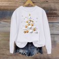 thumbnail image 2 of Cmfcve Women's Cute Xmas Sweatshirt Plus Size Christmas Tree Print Pullover Long Sleeve Crew Neck Holiday Base Apparel, 2 of 5