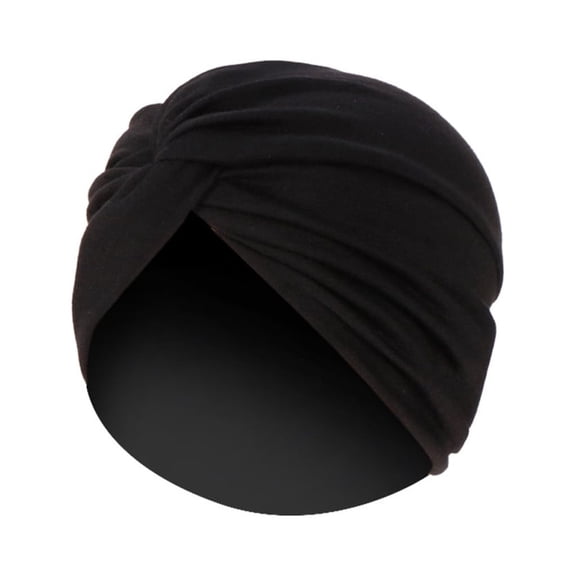 Kiplyki Stretchy Ladies Turban Plain Velvet Pleated Headband Hair Cover 6 Colours