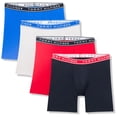 thumbnail image 1 of Calzoncillos tipo bóxer Tommy Hilfiger de algodón elástico para hombre, paquete de 4, 1 of 3