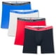 thumbnail image 1 of Calzoncillos tipo bóxer Tommy Hilfiger de algodón elástico para hombre, paquete de 4, 1 of 3