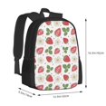 thumbnail image 2 of Balery Strawberry Backpack for Men and Women - Durable 600D Oxford Cloth -Large Capacity, Water-Resistant School, Travel, and Hiking Bag, 2 of 9