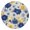 Pioneer Flower Floral-2, variant on Pioneer Flower Floral Print Pattern Round Fitted Tablecloth with Elastic Edge,Dining Table Cover Waterproof,Outdoor Round Tablecloth for Camping,Dining,Indoor and Outdoor