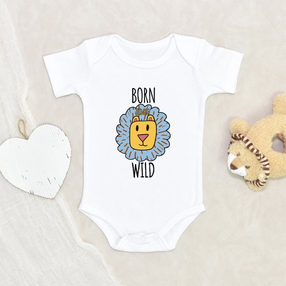 Animals Baby Clothes - Birthed To Become Wildly Clothes - Lion Baby Boys Clothes - Cute Animals Boys Clothes