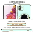 thumbnail image 6 of Compatible with Samsung Galaxy A05 Case with Plating Creative Astronaut Cartoon Holder Pink, Phone Samsung A05 Case Silicone Shockproof Stand Soft TPU Protective Slim Cover (Green), 6 of 12