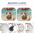 thumbnail image 6 of Sikiie Hot Air Balloon Guinea Pig Print Foldable Car Windshield Sun Visor, Car Window Sunshade Suitable for Sedan, SUV and Truck Car Accessories-Small, 6 of 6