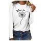 thumbnail image 1 of Blusa de manga larga con cuello redondo suelta informal estampada para mujer Fridja  hj1363, 1 of 5