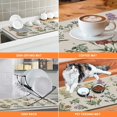 thumbnail image 4 of 17x32in Vintage Sage Flower Herbs Dish Drying Mat: Absorbent Coffee Bar Mat – Fits Under Coffee Maker Espresso Machine – Elegant Kitchen Counter & Dining Room Decoration, 4 of 6