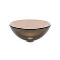 thumbnail image 4 of KRAUS 14 Inch Glass Vessel Sink in Clear Brown with Pop-Up Drain and Mounting Ring in Oil Rubbed Bronze, 4 of 4