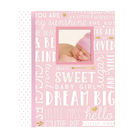 Libro de recuerdos para bebés Lil Peach First 5 Years, rosa, 46 páginas
