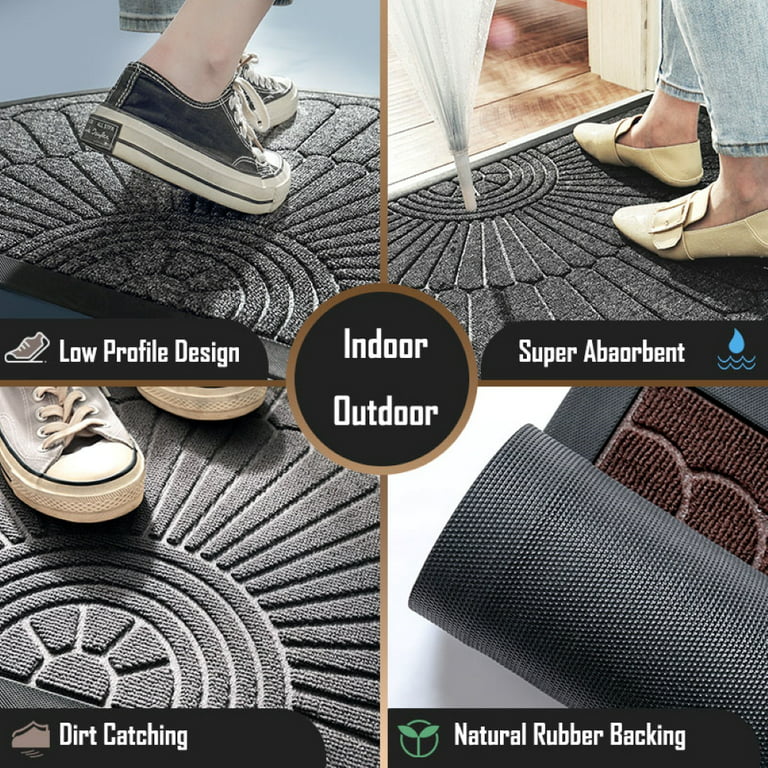 Best Choice – Outdoor and Indoor Half Round Anti-Slip Floor Mats