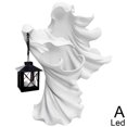 thumbnail image 1 of Cracker Barrel Ghost Witch Messenger and Lantern Ghost Statue Ornament Halloween, 1 of 2