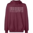 thumbnail image 2 of OXI Hoodie Sweatshirt - Basic Casual Hoodie for Men's and Women Fleece Hoodie Long Sleeve - Maroon Large, 2 of 3