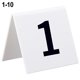 thumbnail image 1 of Letrero de acrílico para mesa, letreros con números de mesa del 1 al 10, numeración de mesa blanca, 1 of 8