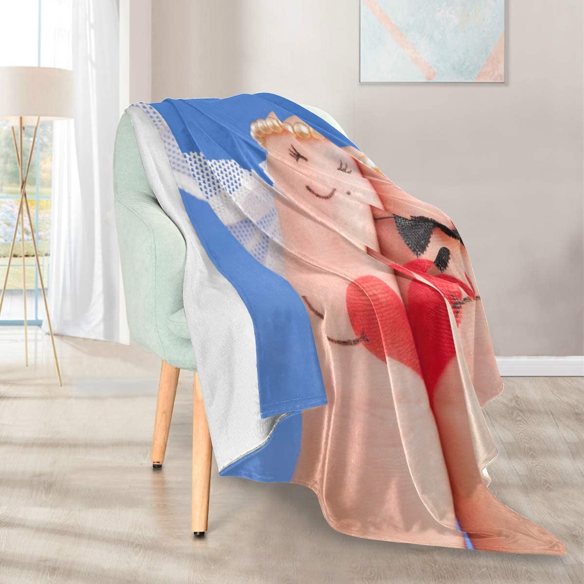 Htooq Custom Blanket Personalized Blanket Customized Throw Blanket With Photos Pictures perfect Blanket Gift For Best Friends Couples Family Personali