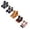 Black 1PCS & White 1PCS & Orange1 1PCS & Orange2 1PCS & Multicolour 1PCS, variant on jiaxiM 5 Pairs Fall Fuzzy Socks, Lounge Socks, Halloween Mid‑Calf Sock Set, Breathable Plush Textile, Expandable Silhouette, Cozy Wear For Cool Evenings