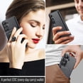 thumbnail image 3 of Compatible with Magsafe Magnetic 2 in 1 Detachable Wallet Case with Card Holder for Samsung Galaxy S24 Plus, for Women Men, PU Leather Flip Kickstand Credit Slots for Samsung Galaxy S24 Plus, Black, 3 of 10